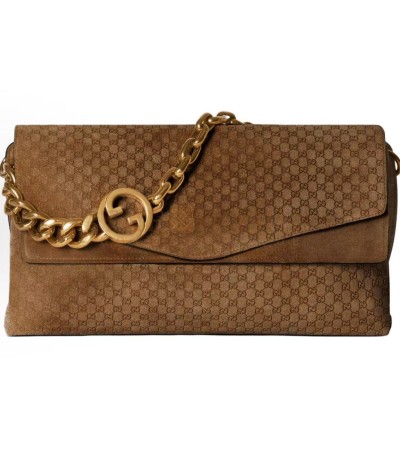 GUCCI 857362 SHOULDER BAG BROWN GG CANVAS (36×19.5×9.5CM) MASTER QUALITY