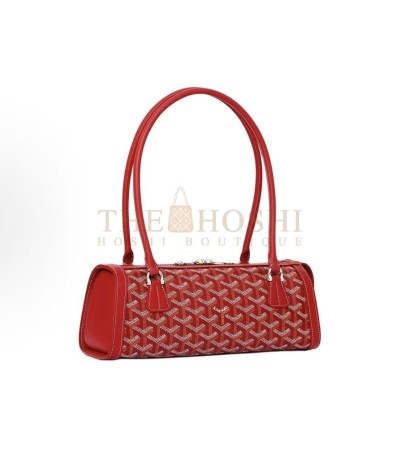 GOYARD COLLECTION RED CANVAS LEATHER SHOULDER BAG 30*10.5*12CM MASTER QUALITY