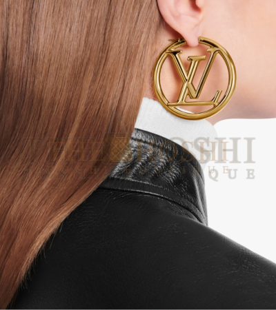 LOUIS VUITTON HOOP EARRINGS LV SIZE：4CM MASTER QUALITY - 1